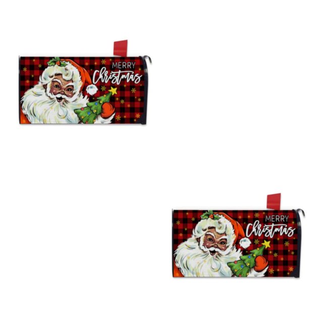 tssuouriy Mailbox Christmas Deer Pattern Sleeve For Festive Touch Bright And Warm YTYH2309049 2Set