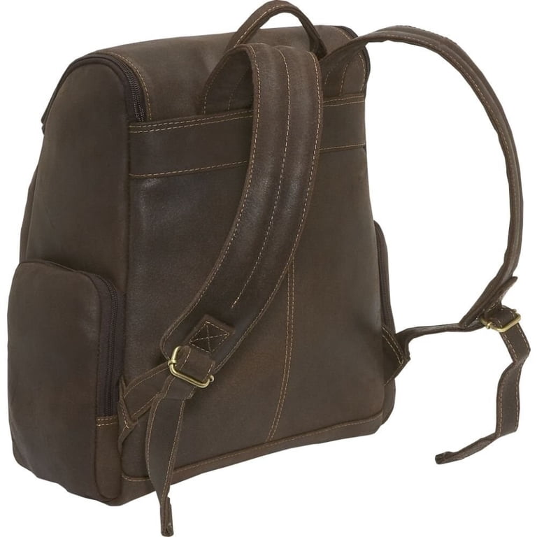 Le Donne Leather Distressed Leather Laptop Backpack DS-4020  display picture 3