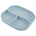 thumbnail image 1 of OULII Assiettes à Dîner en Silicone Assiette Divisée Bleu Ciel Design Simple 1Pcs, 1 of 8