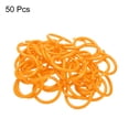 thumbnail image 3 of Uxcell 1.6" OD 1.3" ID Loose Leaf Rings Binder Ring Plastic O Rings for Book Scrapbook, Orange 50 Pack, 3 of 6