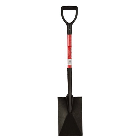 Workforce Tools Garden Spade - Sturdy 28” Fiberglass Handle - Heavy Duty 16 Gauge Steel Head