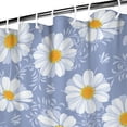 thumbnail image 3 of Waterproof Cute Boho Daisy Shower Curtain 72x72 Inch Boho Style Polyester Unique Shower Curtain for Bathroom Hotel Home Decor with 12 Plastic Hooks, 3 of 5