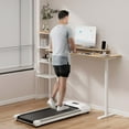 thumbnail image 2 of Costway 0.6-3.8MPH Walking Pad Under Desk Treadmill with Remote Control and LED Display White, 2 of 10