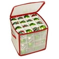 thumbnail image 4 of Gkeoshab Home Textile Storage Christmas Ornament Storage Container With Dividers Zippered Convenient Adjustable Heavy Duty 600D Large Organizer To And Store Holiday Décor Home & Garden, 4 of 7