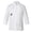 White, variant on Men Women Solid Color Chef Uniform Stand Collar Single-breasted Pocket Restaurant Uniform Waterproof Anti-dirty Bakery Food Chef Tops