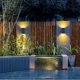 thumbnail image 5 of 2 luces LED solares de pared que iluminan hacia arriba y hacia abajo Lámpara con sensor de luz solar para exteriores Ip65 Decoración moderna de estilo nórdico a prueba de agua para el jardín, 5 of 5