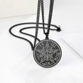 thumbnail image 4 of Collar con colgante de tetragramatón shaofei acero inoxidable, 4 of 5