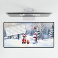 thumbnail image 4 of Hello Winter Sphynx Football Snowman Welcome Snowy Morning Desk Mat Full Keyboard Mouse Pad Cat Lover Kitten Owner Gifts Idea Large Mousepad - 01012, 4 of 5