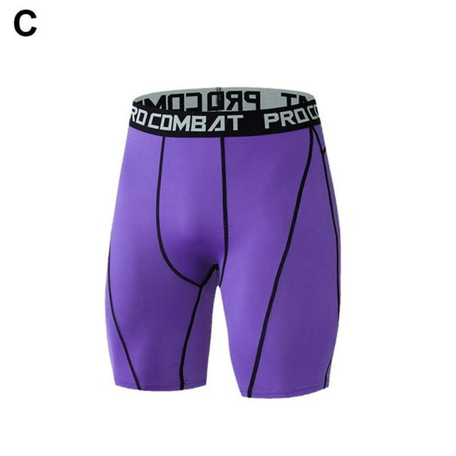 Compression Pants Sports Shorts Men's Elastic Quick-drying Breathable Basketball Leggings Running Track And Field Training Pants Fitness Shorts R1S8
