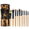 thumbnail image 2 of Pinceles de maquillaje Yuyangstore 12 piezas en estuche enrollable aplicador de belleza en polvo, 2 of 5