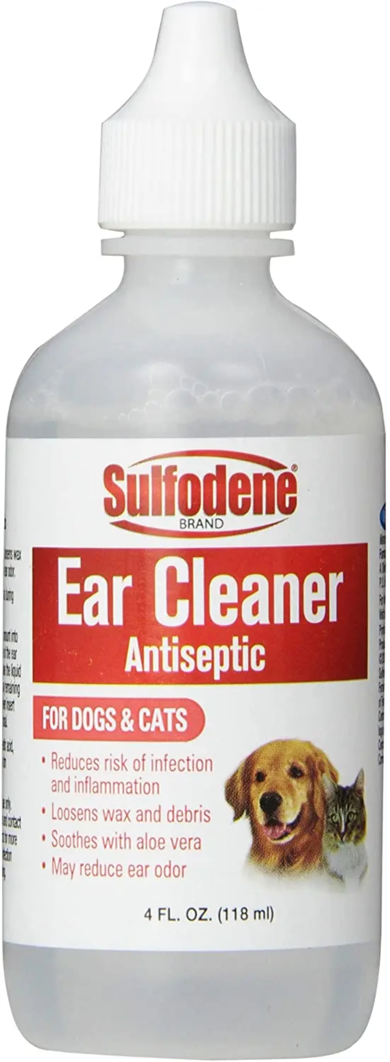 Sulfodene Brand Ear Cleaner for Dogs  Cats 4 oz. 3-Pack