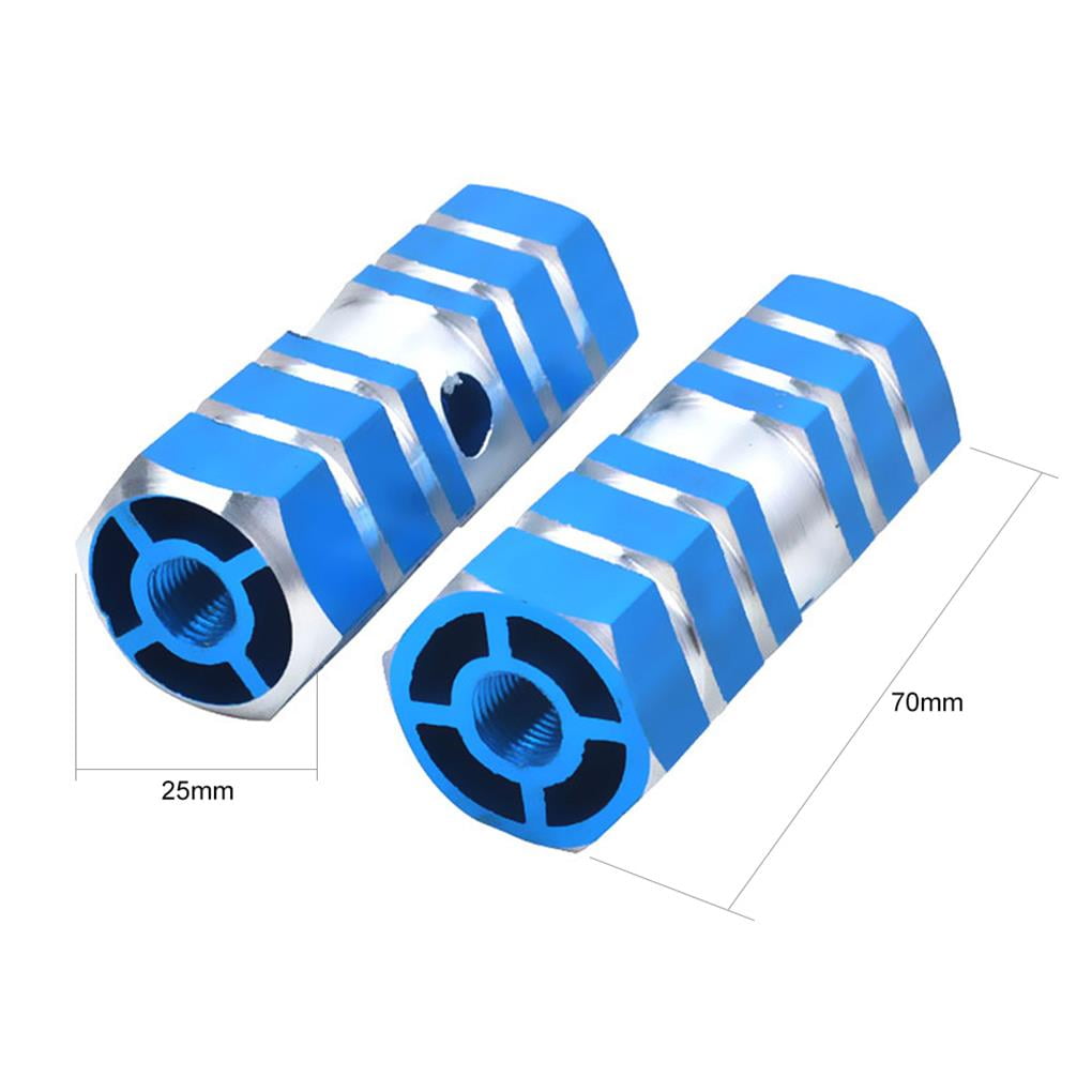 1 Pair Bike Pegs Aluminum Alloy Bike Pegs AntiSkid Foot Pedals BMX