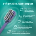 thumbnail image 6 of GuruNanda Gentle Giant Toothbrush with Dual Action Flossing Spiral Bristles - Ergo Dexa Grip - Helps in Teeth Whitening, BPA Free, (4 Count), 6 of 9