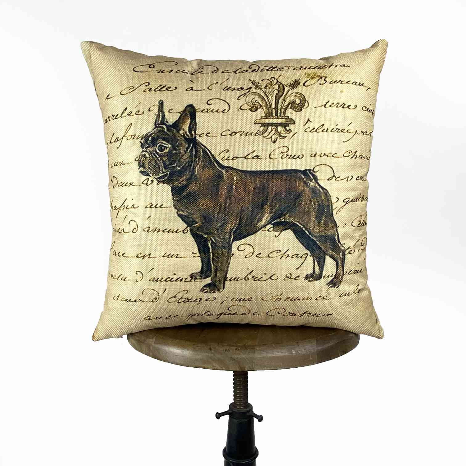 decorative pillows with dogs on them