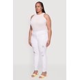 thumbnail image 3 of Womens Plus Size WAX High Rise Distressed Push Up Skinny Jeans, 3 of 5