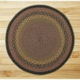thumbnail image 1 of Earth Rugs 15-099 Tapis Rond Brun-Noir-Charbon de Bois, 1 of 3