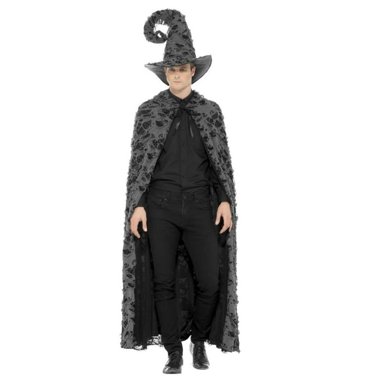 Deluxe Spellcaster Cape Adult Grey Deluxe Spellcaster Cape Adult Grey