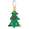 thumbnail image 1 of Vaidha 2024 New Christmas Tree Decorations Mini Christmas Tree Embroidery English Letter Christmas Pendant Small Pendant, 1 of 2