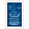 thumbnail image 2 of Marmont Hill "Ship Blueprint II" Framed Painting Print, 2 of 5