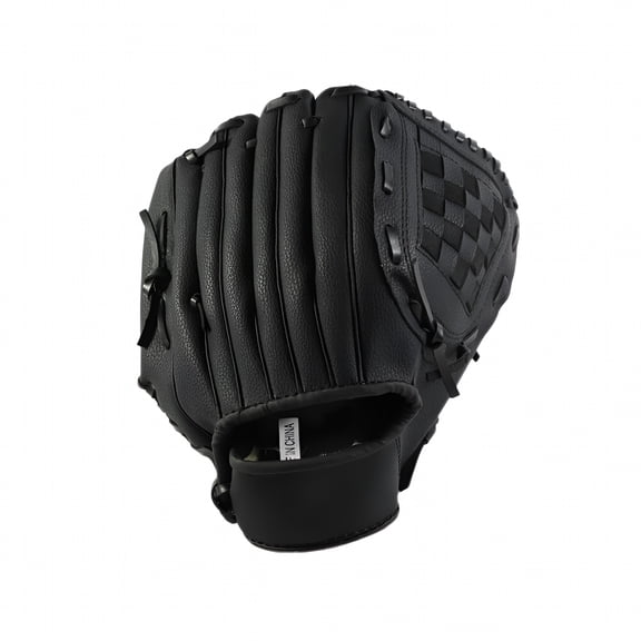 BESTSKY 11.5-inch Softball Thicken Baseball Hand Glove for Outdoor Team Sports (Black)