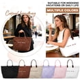 thumbnail image 2 of Tote Bag Purple Large Capacity Solid Color Casual Handbag For Women Daily Commute, 2 of 4
