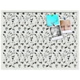 thumbnail image 2 of PinPix 40x30 Custom Cork Bulletin Board Floral Black Flower Poster Board Has a Fabric Style Canvas Finish, Framed in Floral Black Flower, by ArtToFrames (PinPix-123), 2 of 6