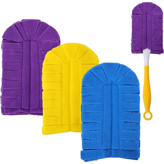 EcoNesxp Swiffer 360 Mixed Colors Strong Compatible Reusable Duster Refills 3 Pack Wool Duster Refills