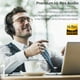 thumbnail image 2 of TOZO HT2 Hybrid Active Noise Cancelling Headphones, Wireless Over Ear Bluetooth Headphones, 60H Playtime, Hi-Res Audio Custom EQ via App Deep Bass Comfort Fit Ear Cups, for Home Office Travel, 2 of 5