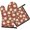 Pioneer Flower Floral Print Pattern-3, variant on Pioneer Flower Floral Print Pattern 1-Pack Oven Mitts Set, Heat Resistant Kitchen Gloves, 7.7" X 12"