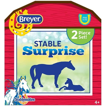 Breyer Stablemates Stable Surprise | 2 Horse Set | 1:32 Scale | Model #6049