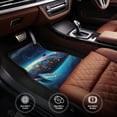 thumbnail image 6 of Naloa Vintage Colorful Patterned Dolphin Car Foot Mat Set of 4 Pieces - Universal Floor Liner Neoprene Full Set Floor Mats for Cars Trucks SUV, 6 of 7