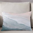 thumbnail image 3 of Blue Summer Beach Throw Pillow Cover 20 x 30 Inch Decorative Pillow Cover Beige Ombre Coastal Ocean Nautical Lumbar Pillowcase Seasonal Rectangle Cushion Case for Couch Sofa Bed Living Room, 3 of 7