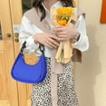 thumbnail image 2 of Moon Crescent Handbag Solid Color Nylon Underarm Purse Bag Casual Women Pure, 2 of 7