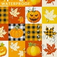 thumbnail image 5 of Fall Halloween Tablecloth, Autumn Maple Leaves Pumpkin Table Cloth Waterproof, Fall Halloween Kitchen Table Decor for Dining Holiday Party 60x84 Inch Rectangle, 5 of 5