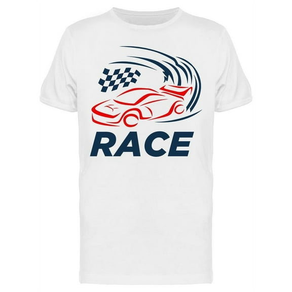 Car Racing Logo T-Shirt Men -Image by Shutterstock, Male Large