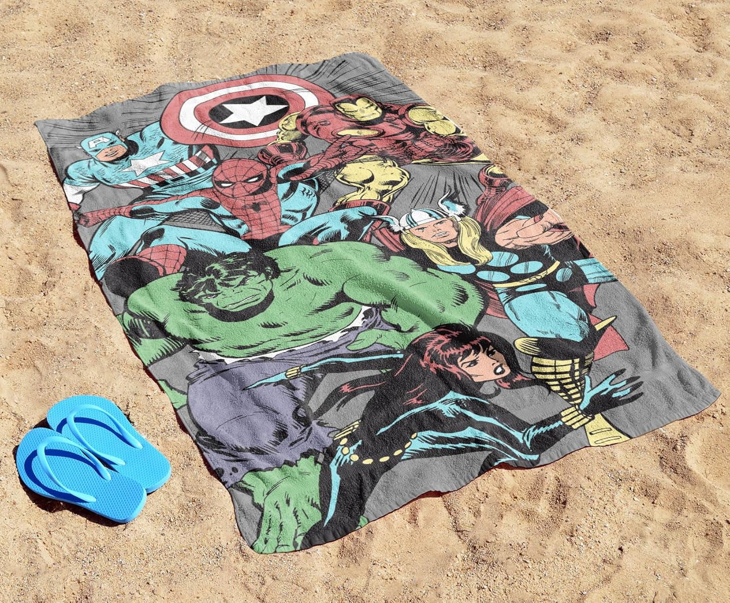 Spider-Man in Marvel Avengers Infinity War Movie Round Beach Towels