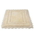 thumbnail image 4 of TreeWool, Cotton Bath Rugs with Crochet Border, Reversible Rectangle (17" x 24", Beige, 2-Pack), 4 of 7