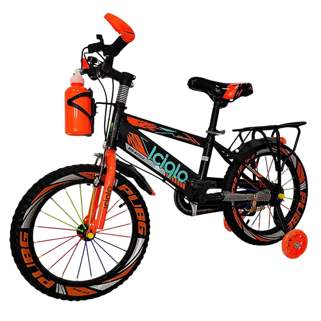 Bicicleta Infantil Deportiva Niños R-16 Ruedas Entrenamiento Color Naranja Tamaño Del Cuadro 16