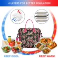 thumbnail image 4 of Pioneer Flower Floral Print Pattern Womens Lunch Box for Work,Insulated Large Lunch Bag for Tween and Teen,Loncheras Para Mujer,Leakproof Adult Lunch Bag for Work,Beach,Travel,Picnic,Camping, 4 of 7