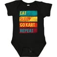 thumbnail image 3 of Inktastic Gokarting Eat Sleep Go Kart Repeat Boys or Girls Baby Bodysuit, 3 of 5
