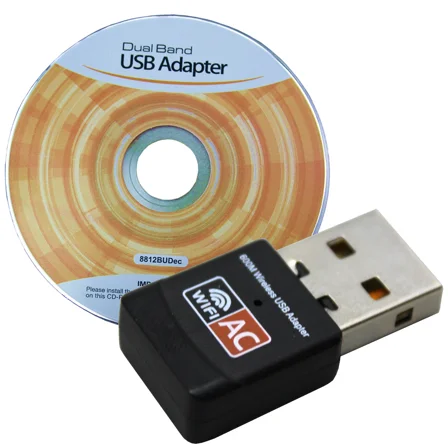 RIVEN- Usb Dual Band Wifi Dongle 600Mbps 2.4Ghz 802.11Ac Wireless Network Adapter Mini