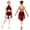 Burgundy, variant on iiniim Girls Ballet Lyrical Dance Sleeveless Rhinestone Figure Ice Skating Dress Dancewear Green 6