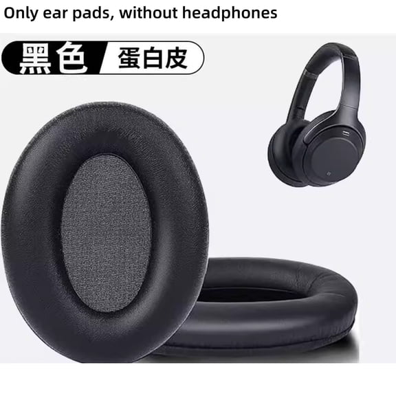 Protein Leather Ear Pads ForSony WH-1000XM3, Protective Earpad Covers & Replacement Cushions,Upgraded Comfortable Headphone Cover