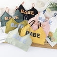 thumbnail image 1 of Gift Girl Bra Teen Crop Top Underwear Vest Racerback Puberty Sport Training Bras Letter Streetwear Tube Top New Year12-20YPink17 He Qiyong unisex, 1 of 1