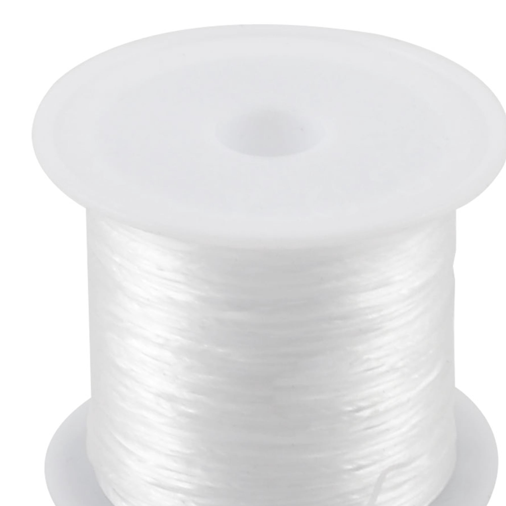 Unique Bargains 1pcs 0.5mm Elastic Bracelet String Crystal Cord Jewelry Thread 8.5M White