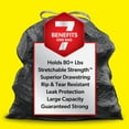 thumbnail image 3 of Large 30 Gallon Trash Bags, Unscented Heavy Duty Garbage Bags, Forceflex with Drawstring, 50 Count (Packaging May Vary), 3 of 4