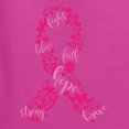 thumbnail image 6 of Wild Bobby Breast Cancer Ribbon Love Hope USA Flag Sleeve Breast Cancer Awareness Women Graphic Long Sleeve T-Shirt, Fuschia, X-Large, 6 of 6