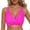Hot Pink, variant on MNCEKFOD Swimsuits for Women 2025 Lace Up Tops Underwire Push Up Bathing Suit Racerback Full Coverage Bikini Top Swimwear Dark Green XXL