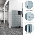 thumbnail image 5 of Fesbos Metal Lockers for Employees with Lock, Employees Locker Storage Cabinet with 4 Doors, Tall Steel Storage Locker for Gym, School, Office, 5 of 8