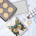 thumbnail image 5 of Pot Holders Set of 2 Heat Resistant 338℉ Kitchen Oven Gloves Potholder Cooking Baking Microwave Mitts Beautiful Green Butterfly, 5 of 7